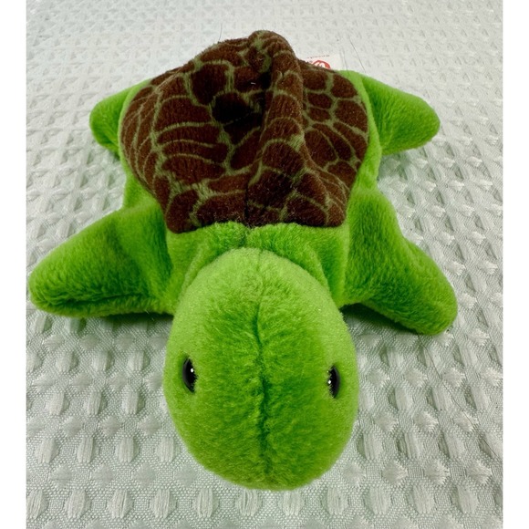 Ty Other - Ty Beanie Baby Speedy the Turtle 1994 Retired Plush Toy Brown Shell Green Body